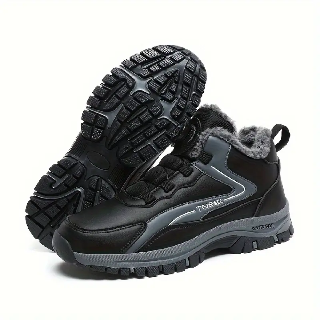 Heren Winter Outdoor Schoenen – Fleece Gevoerd – Anti-Slip Zool