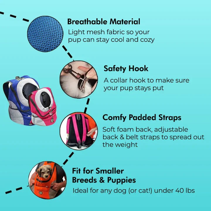 Fur Pet Carrier with adjustable shoulder straps by PetSafe for pet owners on-the-go