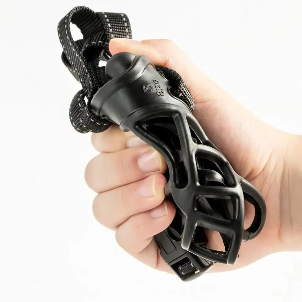 Elevate Dog Visi-Muzzle with reflective strips for enhanced pet safety and visibility
