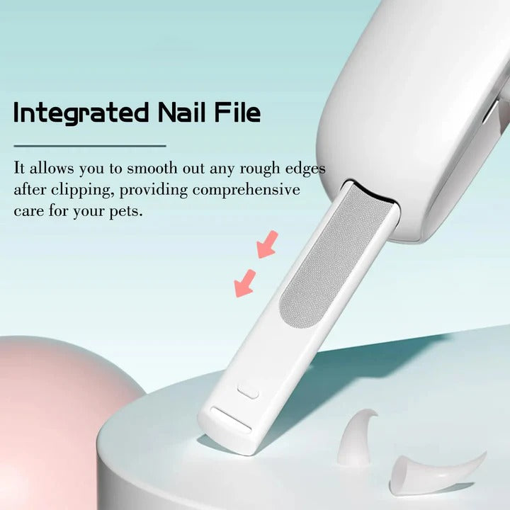 Pet Nail Trimmer with Easy-Grip Safety Guard for Efficient Pet Nail Trimming