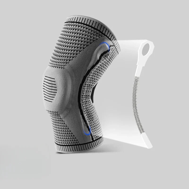 KneeGuard Pro – Verstelbare Kniebrace met Silicone Ondersteuning