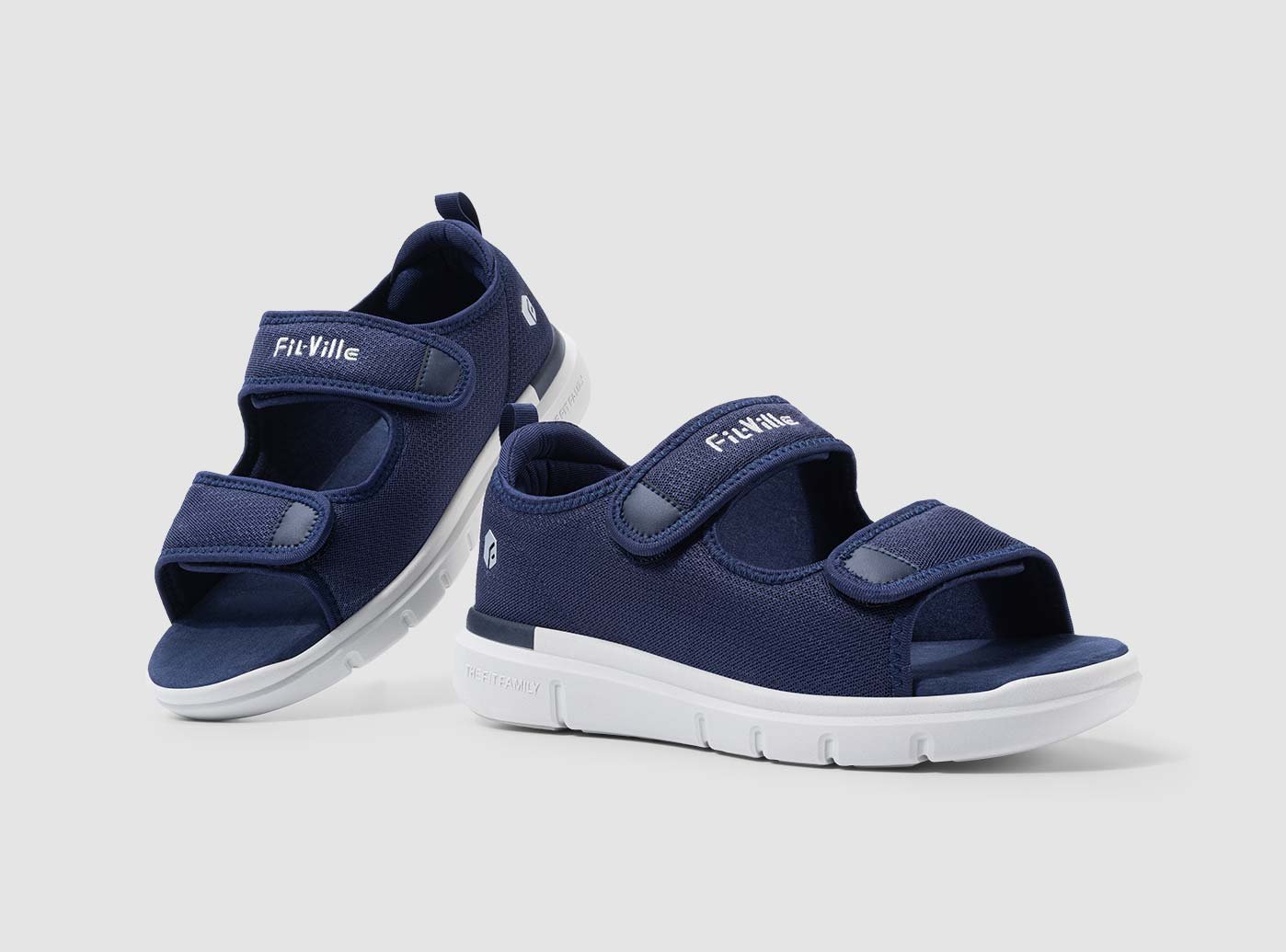 Duurzame heren sandalen met EasyTop Recovery technologie, bieden comfort en steun bij hielspoor.