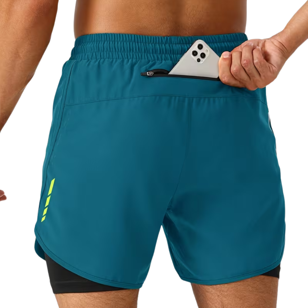 Heren Korte Sport Broek – Binnenbroek - Telefoonzak