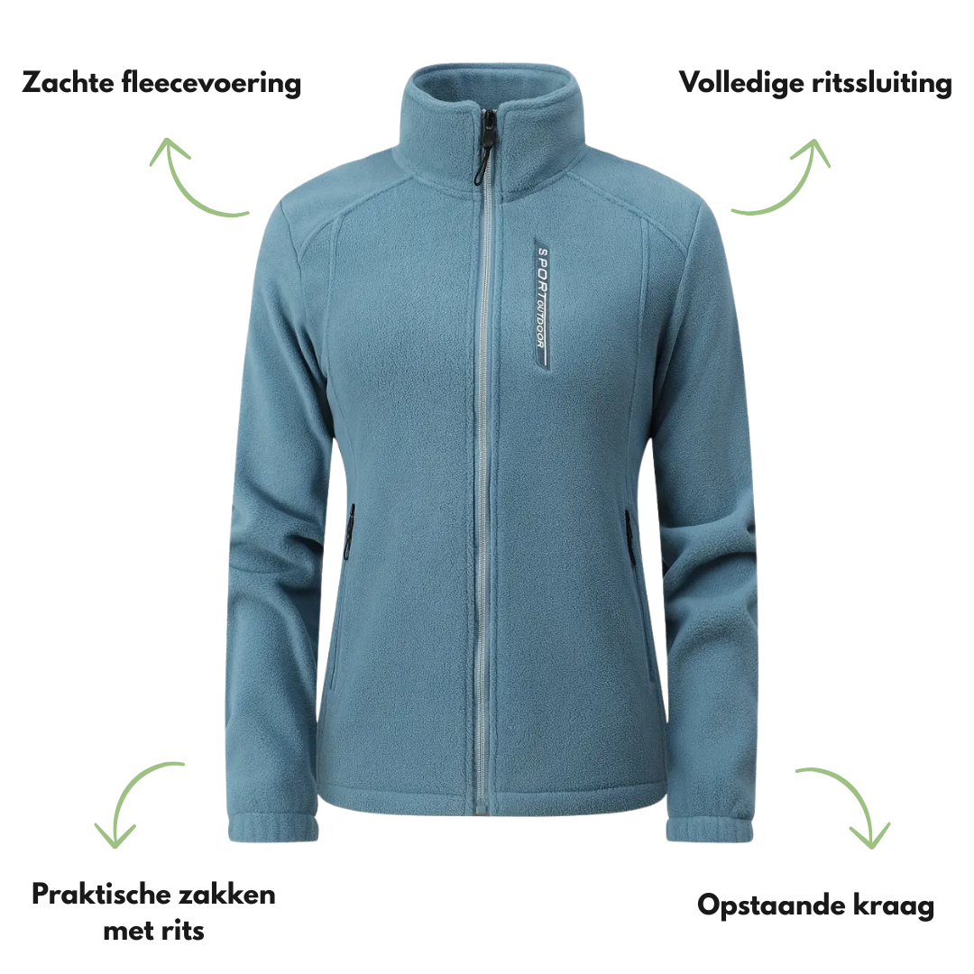 Dames Outdoor Fleece Jas – Warm Gevoerd