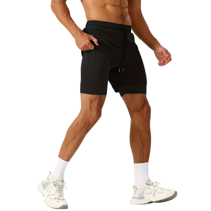 Heren Korte Sport Broek – Binnenbroek - Telefoonzak
