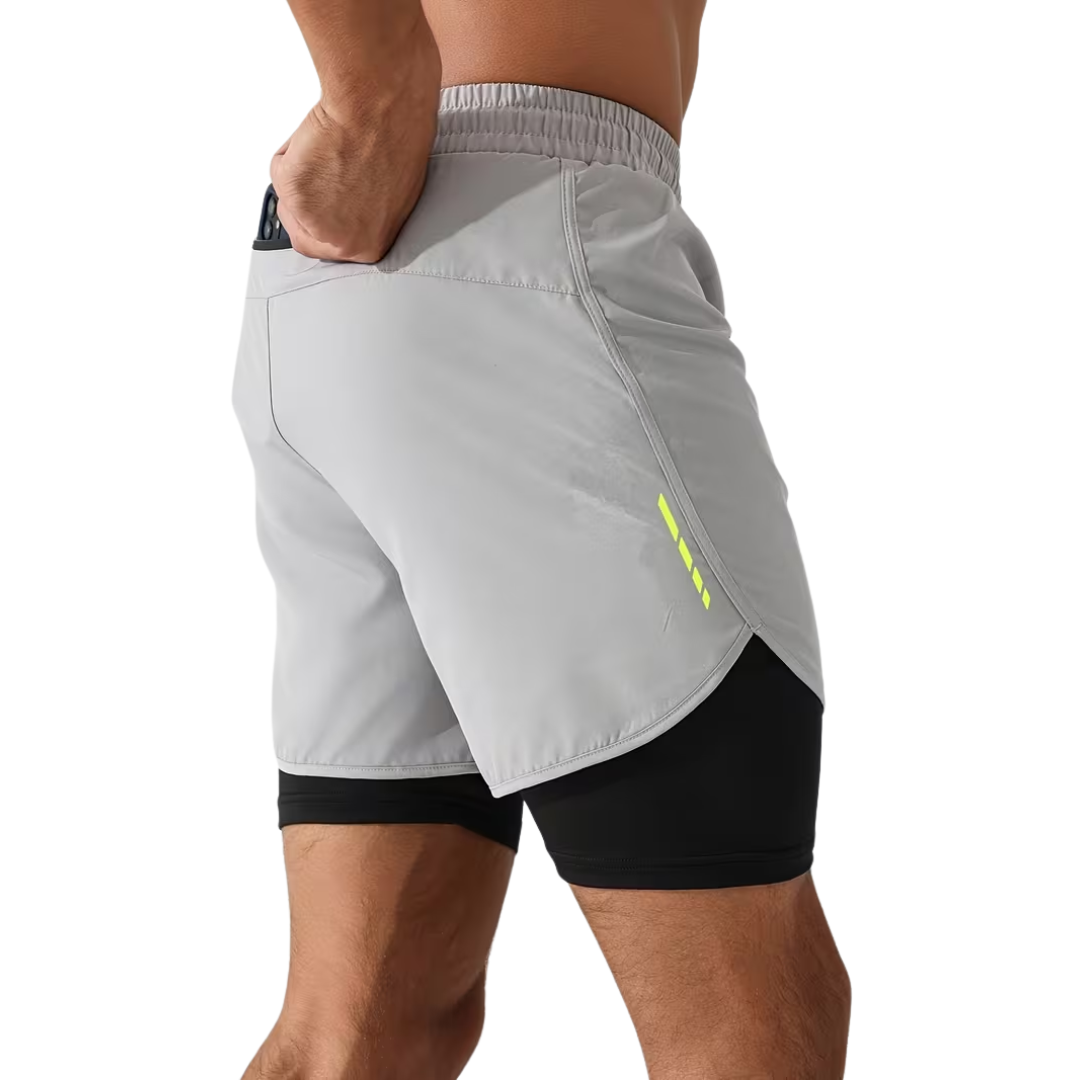Heren Korte Sport Broek – Binnenbroek - Telefoonzak