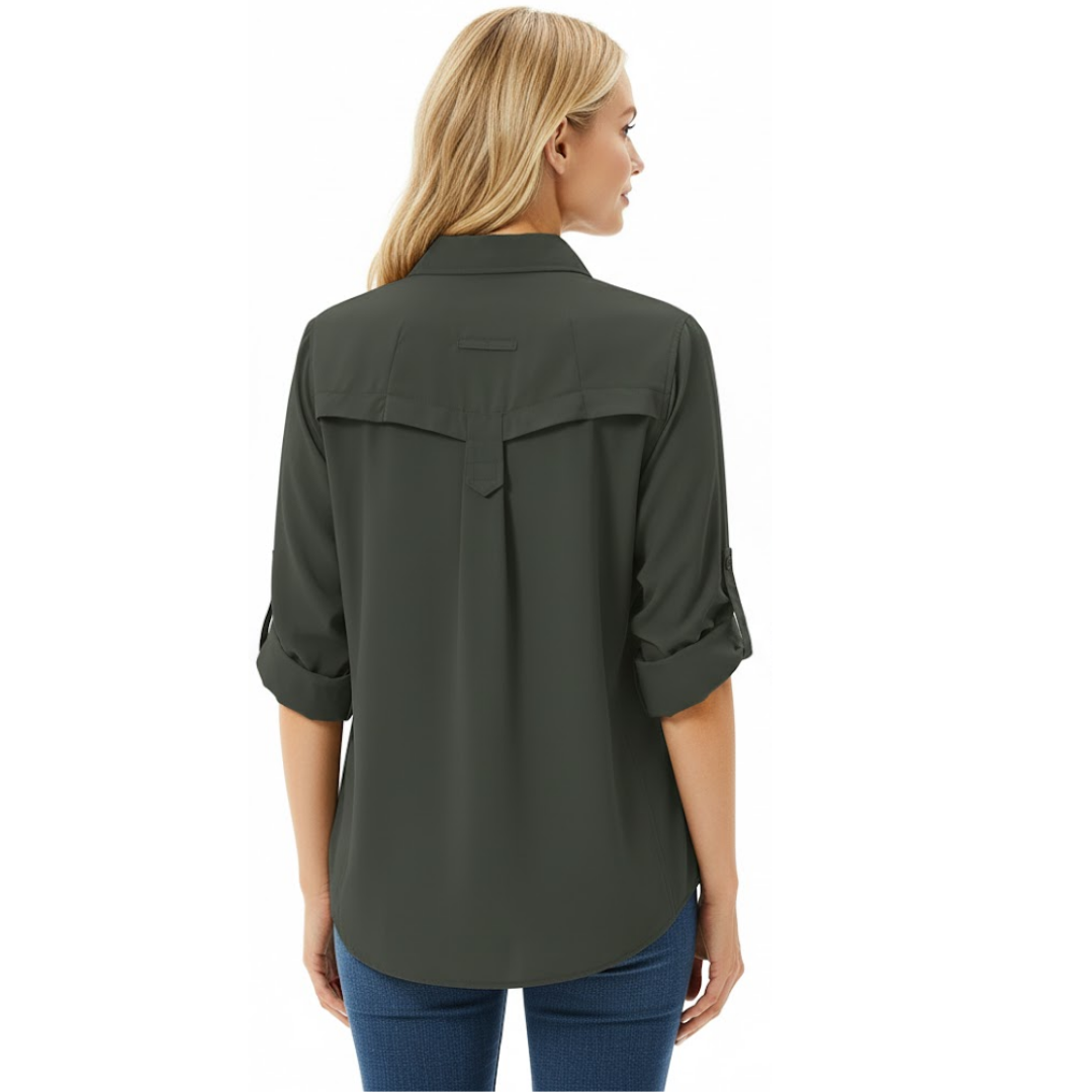 Dames Outdoor Wandelshirt – Ademend – Sneldrogend