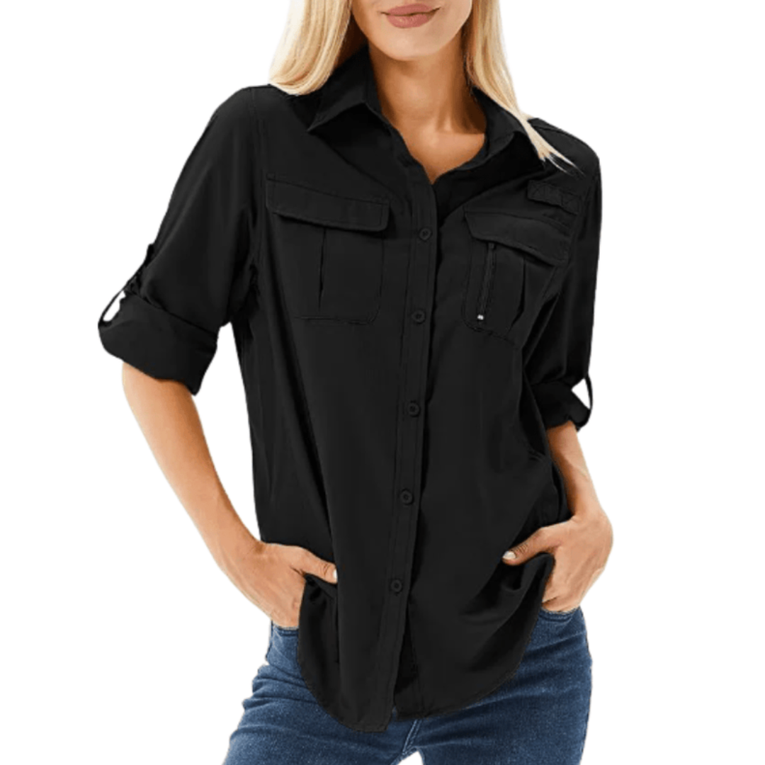 Dames Outdoor Wandelshirt – Ademend – Sneldrogend