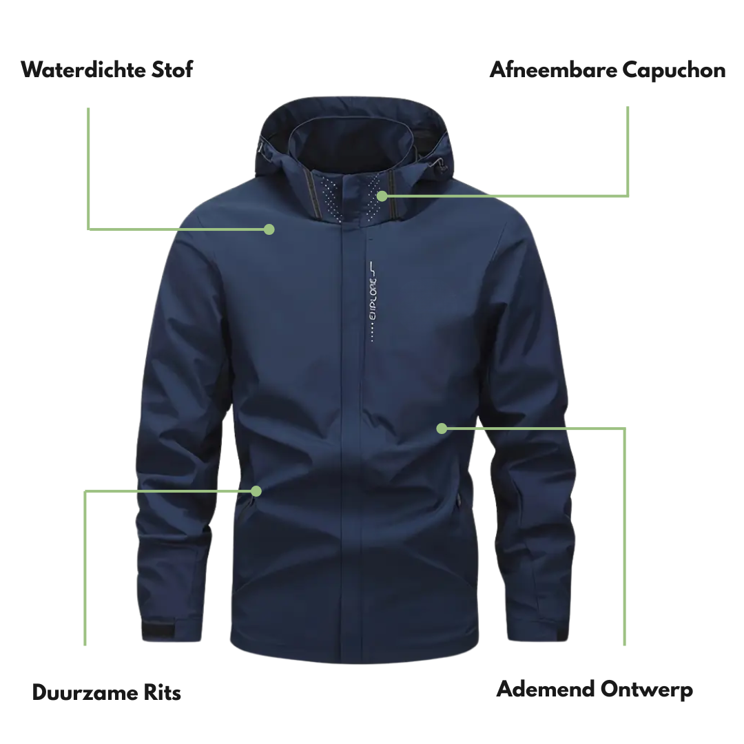 Heren Outdoor Tussenjas – Windjack - met Capuchon