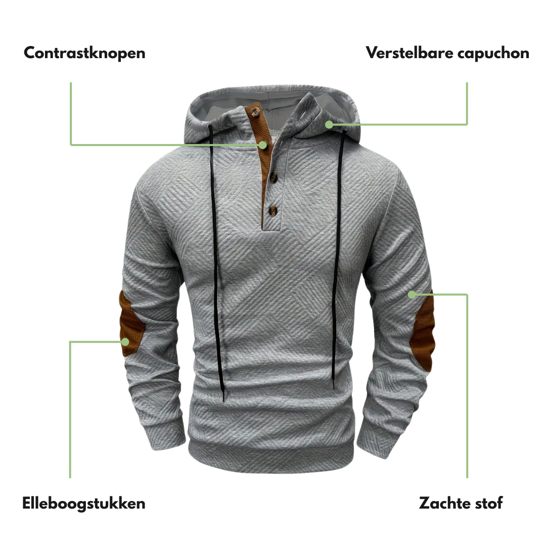 Outdoor Heren Hoodie – Comfort Stretch
