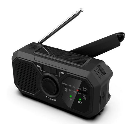 Draagbare Noodradio - Solar Opwindbaar - Radio op Batterij