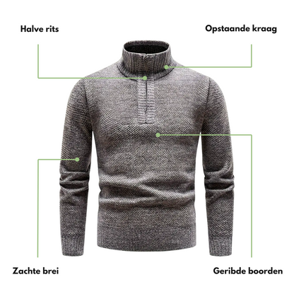 Gebreide Thermo Heren Trui – Fleecevoering