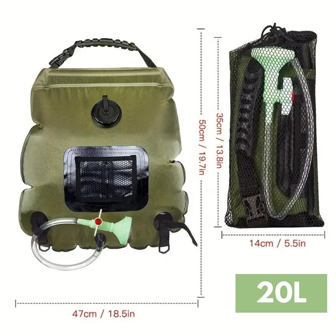 Camping Douche - 20L - Verwarmd - OutdoorHavenNL