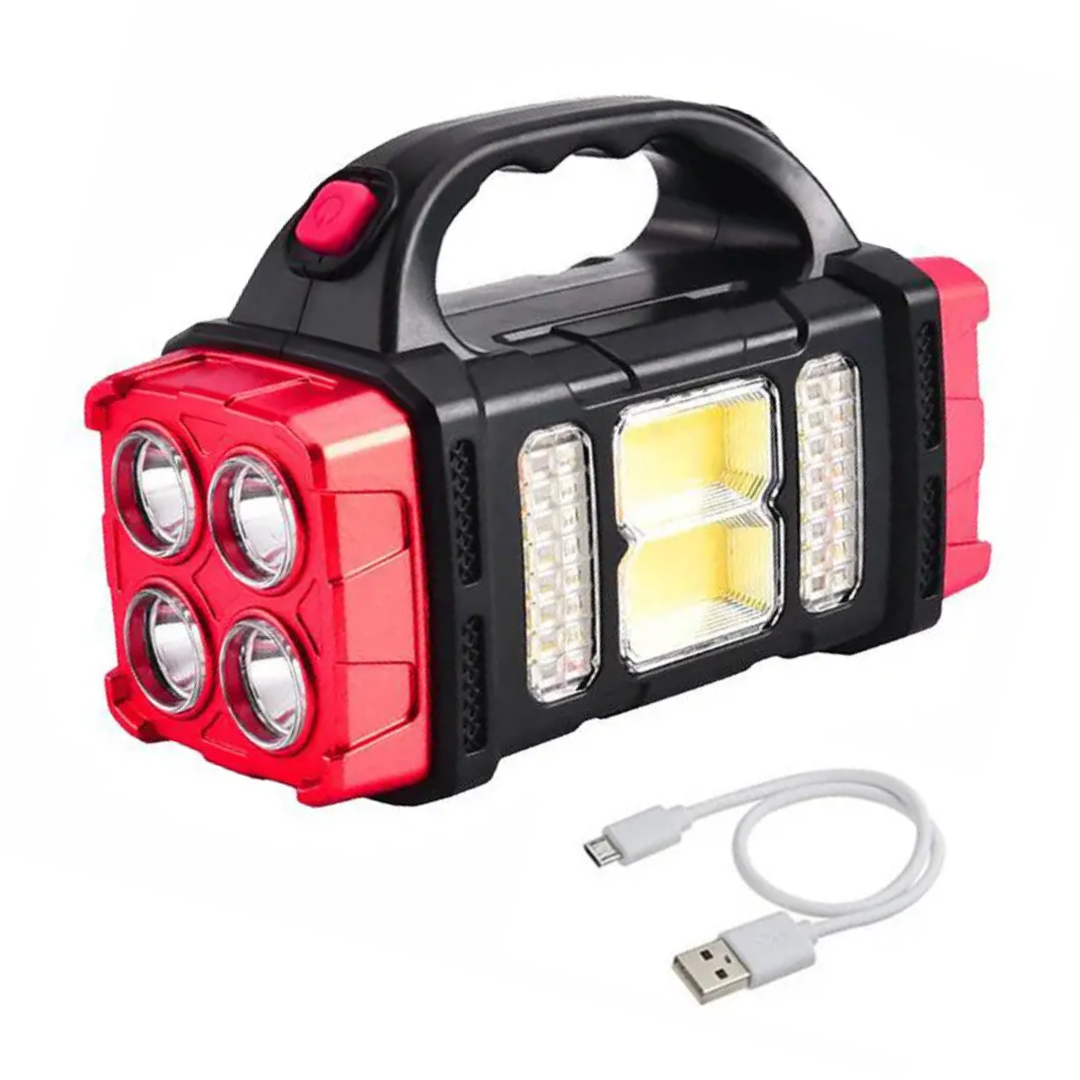 4-in-1 Nood Zaklamp - Powerbank - OutdoorHavenNL