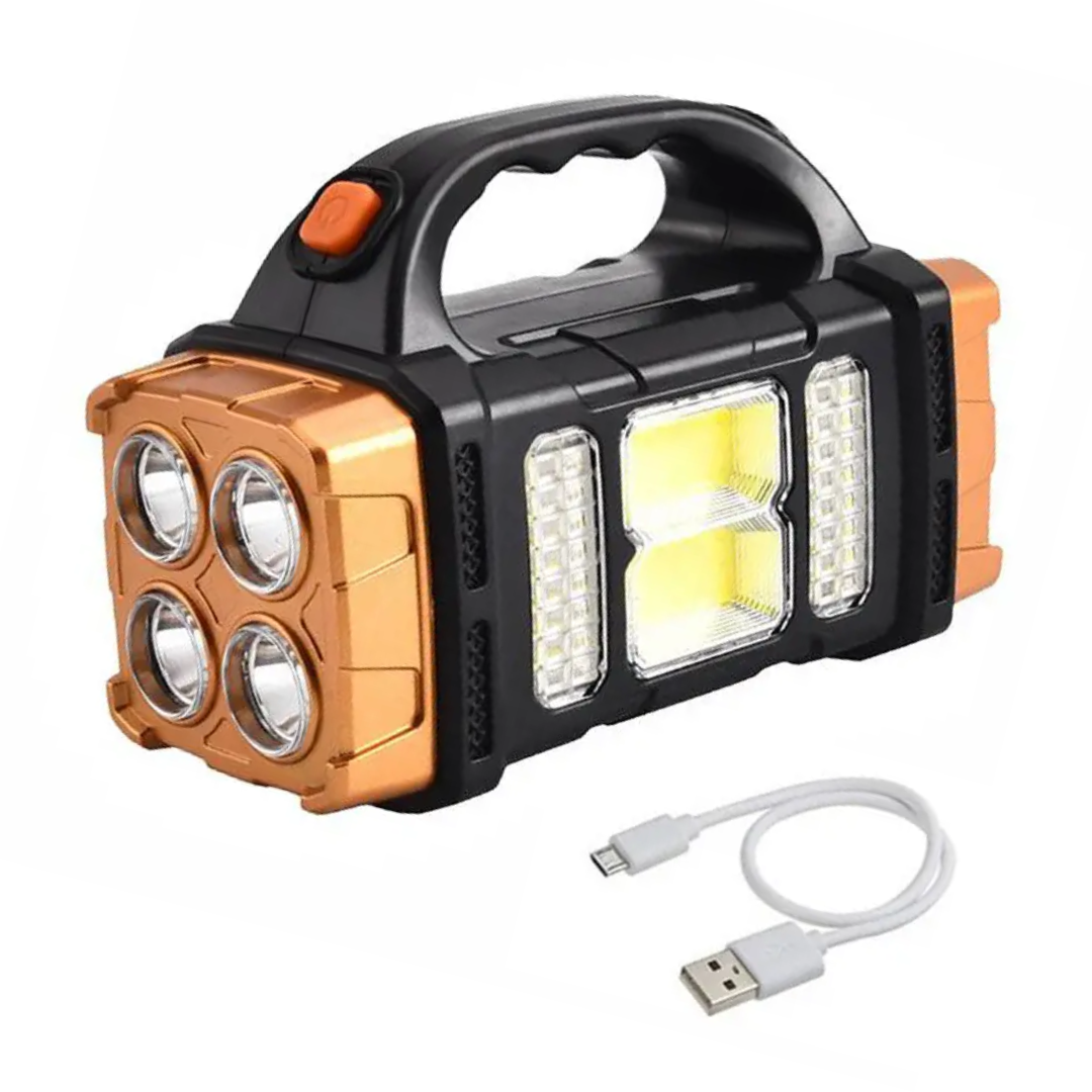 4-in-1 Nood Zaklamp - Powerbank - OutdoorHavenNL