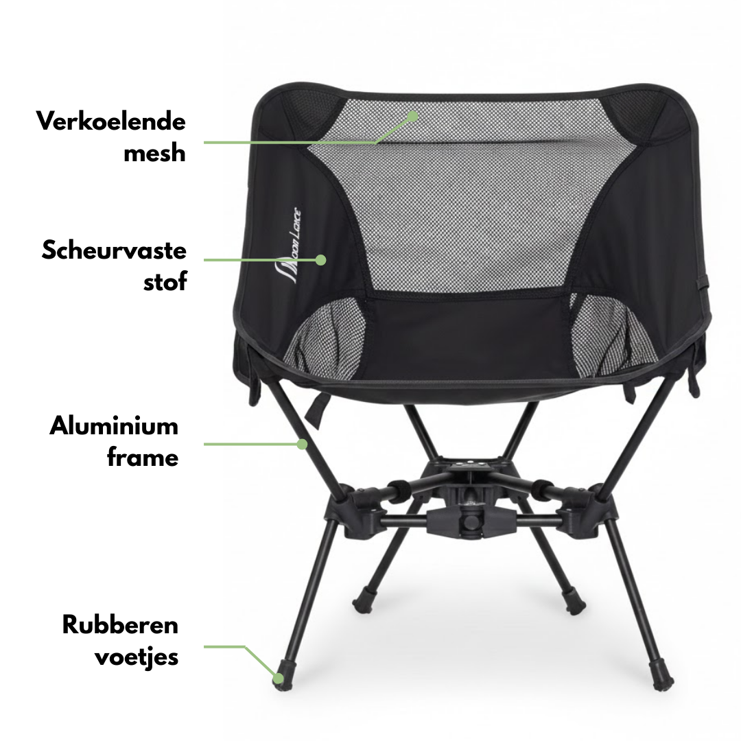 Draagbare Campingstoel – Ultralicht – Compact Opvouwbaar