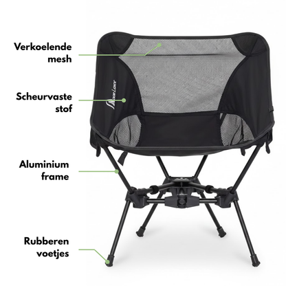 Draagbare Campingstoel – Ultralicht – Compact Opvouwbaar