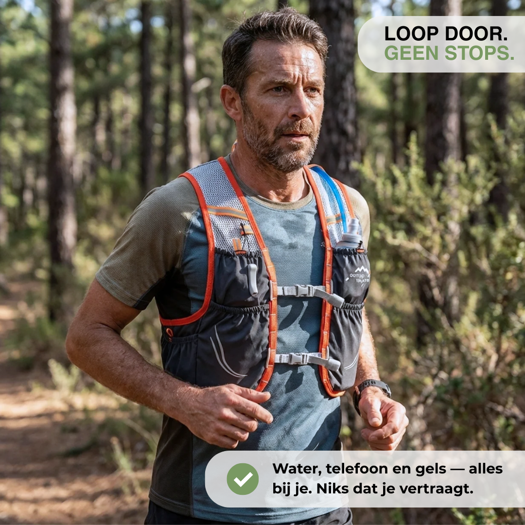 Trailrunvest - Inclusief 2 Soft Flasks - Hardlopen