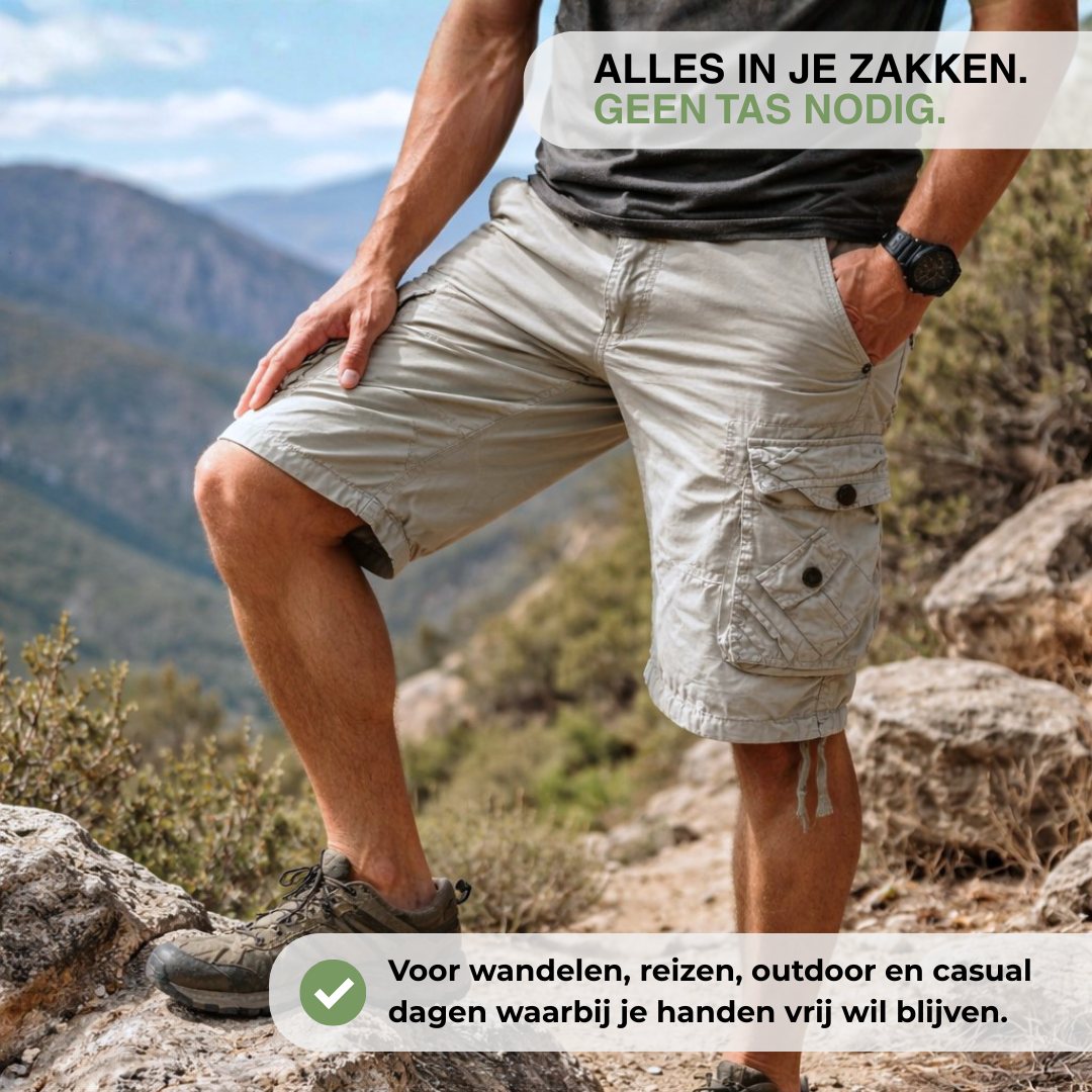 Heren Cargo Shorts - Multi-Pocket - Tactisch Ademend