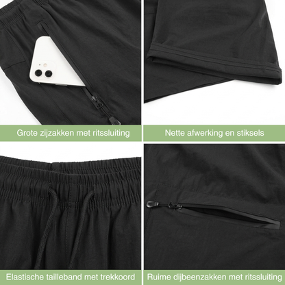 Dames Wandelshort - Waterafstotend - Sneldrogend Ritszakken