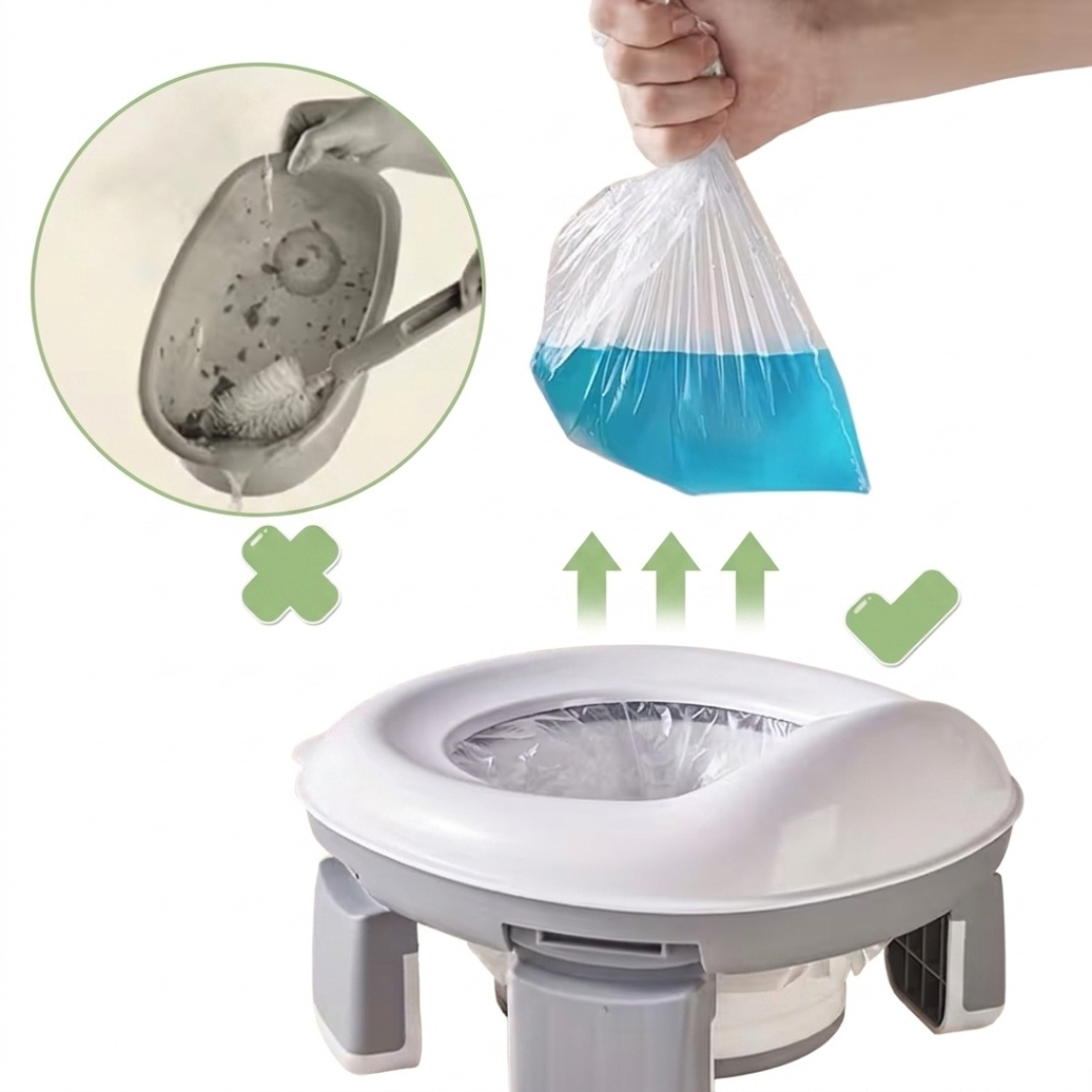 Noodtoilet Draagbaar Opvouwbaar - Reis Potje Peuter - Outdoor Camping