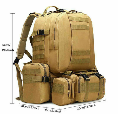 50L Backpack - Army Style - OutdoorHavenNL