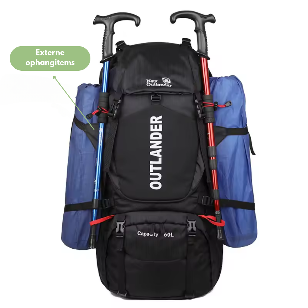 OutdoorHaven Backpack 60L - Rugzak - Waterdicht