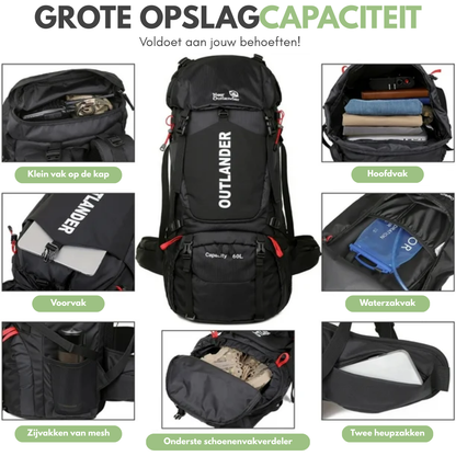 OutdoorHaven Backpack 60L - Rugzak - Waterdicht