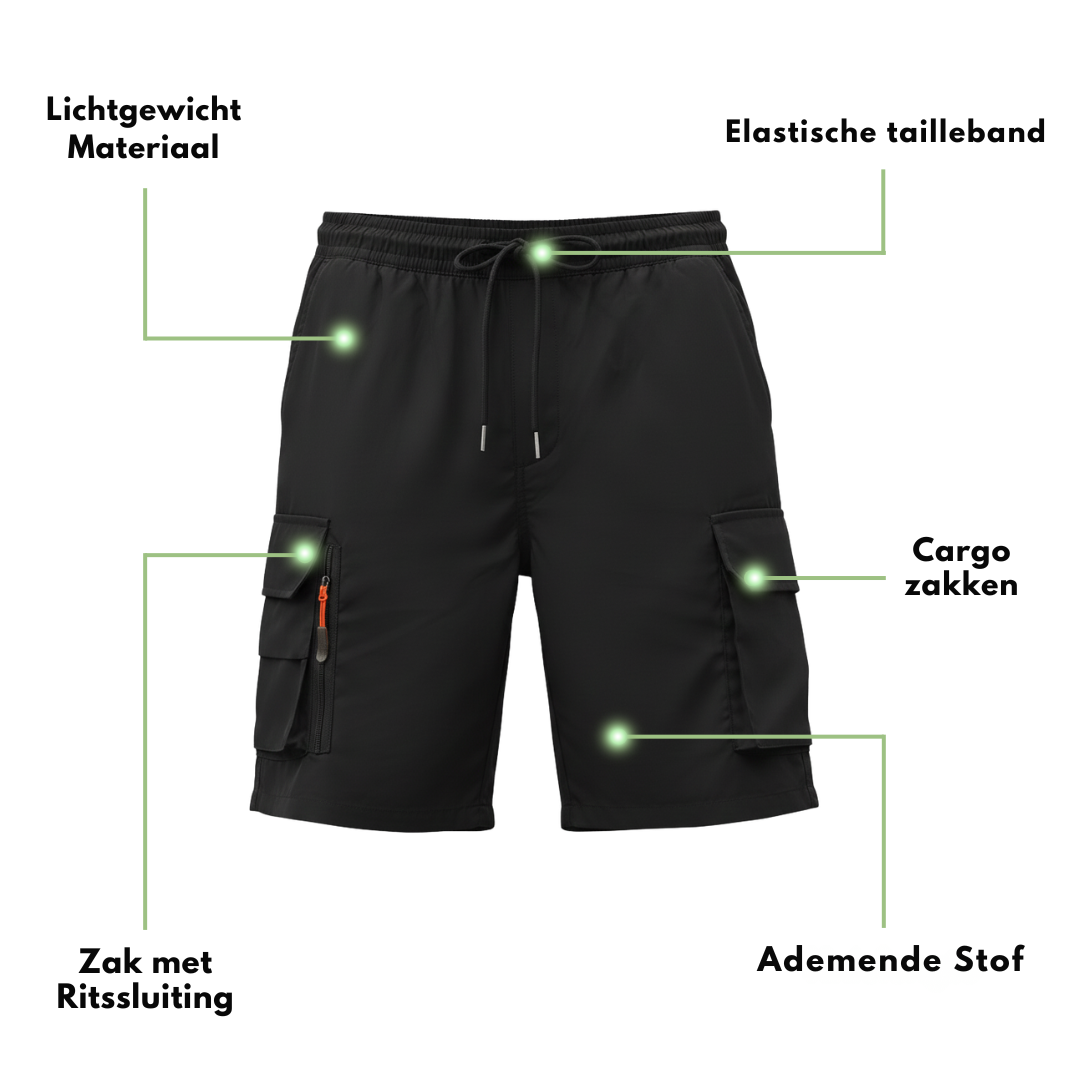 Heren Cargo Shorts – Korte Broek – Met Ritszakken