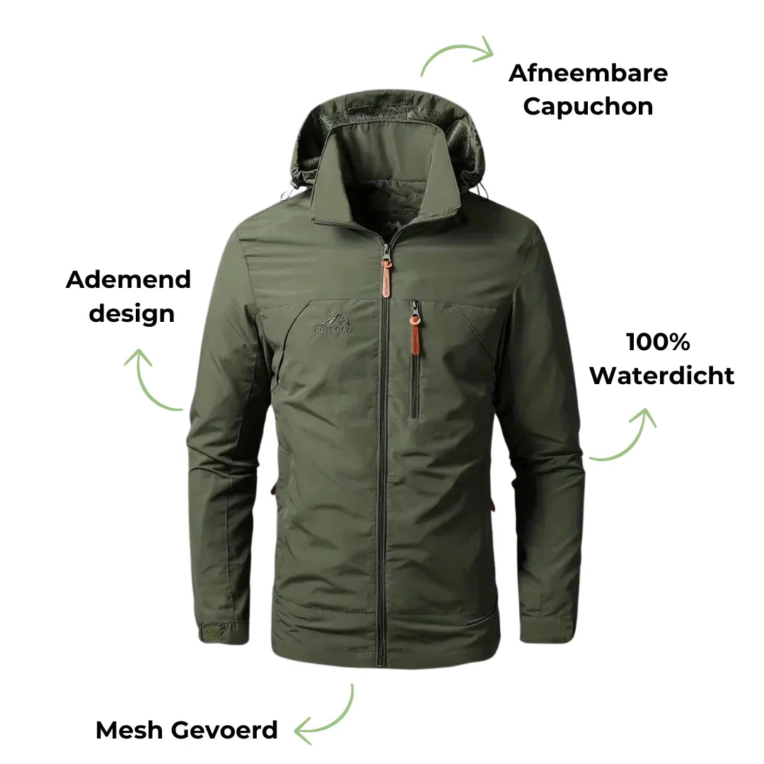 Heren Outdoor Jas Voorjaar - Tussenjas - Water- en winddicht