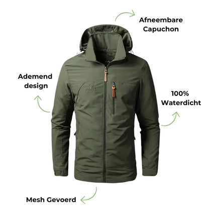 Heren Outdoor Jas Voorjaar - Tussenjas - Water- en winddicht