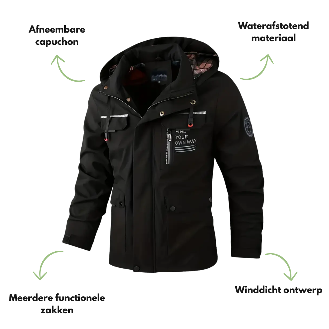 Heren Voorjaar Outdoor Jack – Winddicht & Waterdicht