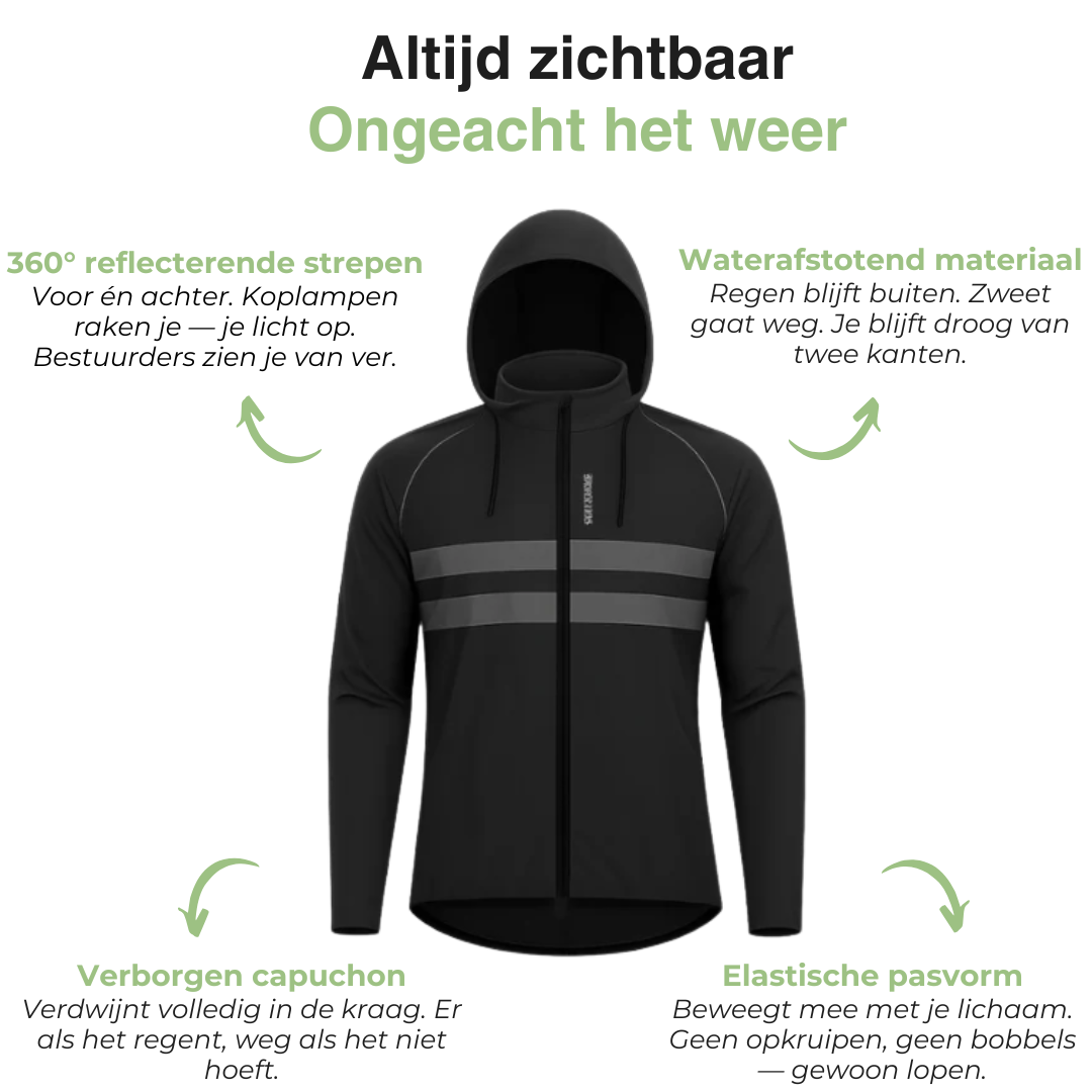 Windjack - Waterdicht Reflecterende Windbreaker