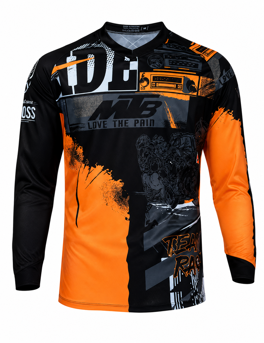 MTB Downhill Jersey Lange Mouw - Ademend Mesh Mountainbike Shirt - Racing
