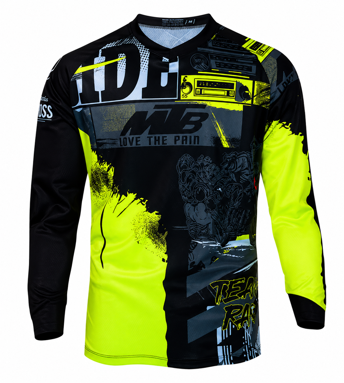 MTB Downhill Jersey Lange Mouw - Ademend Mesh Mountainbike Shirt - Racing