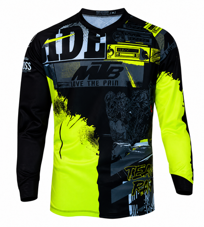 MTB Downhill Jersey Lange Mouw - Ademend Mesh Mountainbike Shirt - Racing