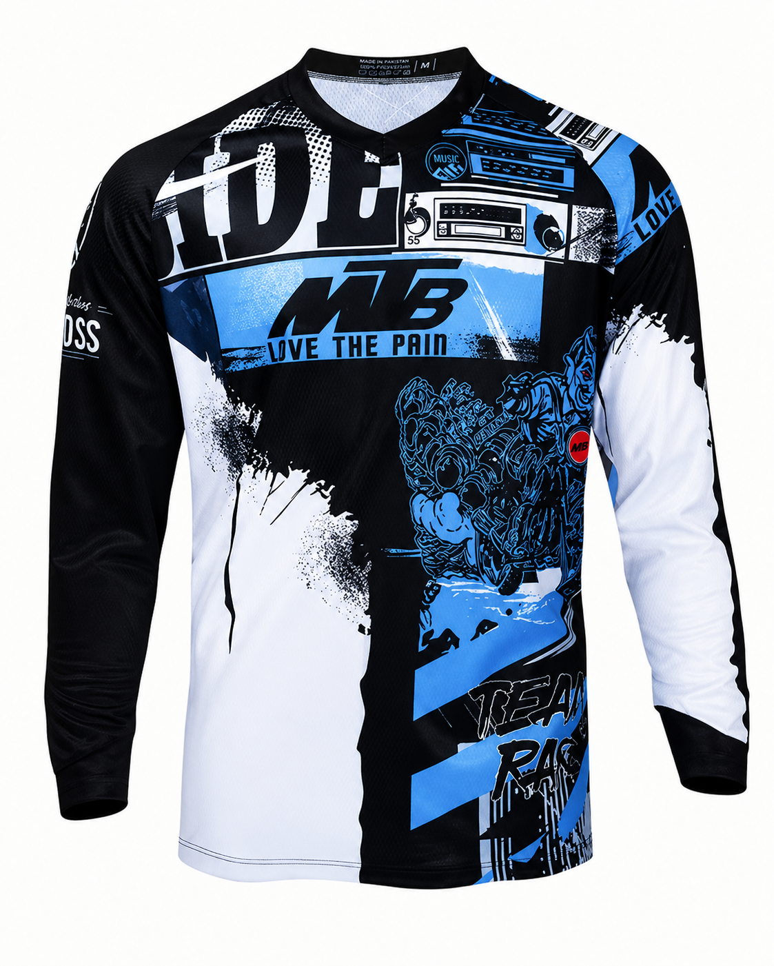 MTB Downhill Jersey Lange Mouw - Ademend Mesh Mountainbike Shirt - Racing