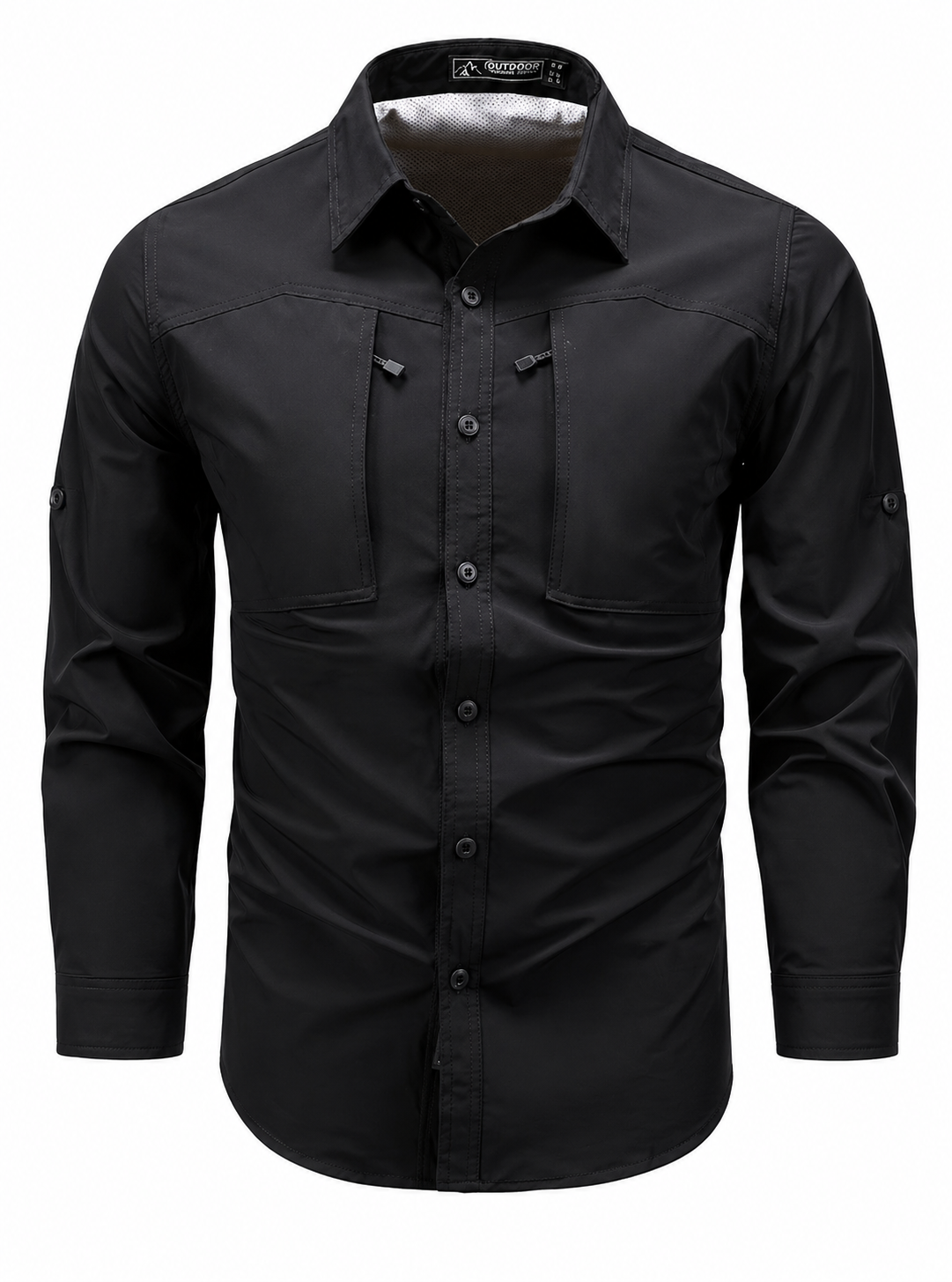 Heren Outdoor Shirt - Ademend Sneldrogend - Lange Mouw Wandelen