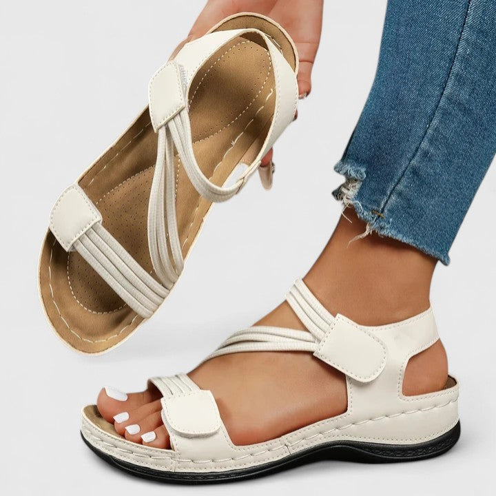 Dames sandalen | Comfortsandalen met gevlochten banden