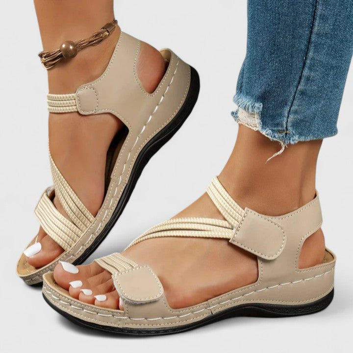 Dames sandalen | Comfortsandalen met gevlochten banden
