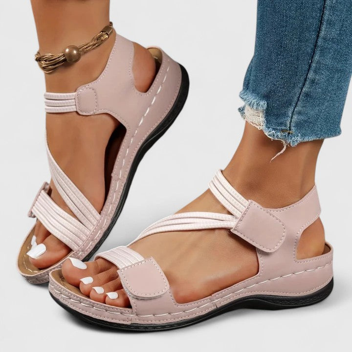 Dames sandalen | Comfortsandalen met gevlochten banden