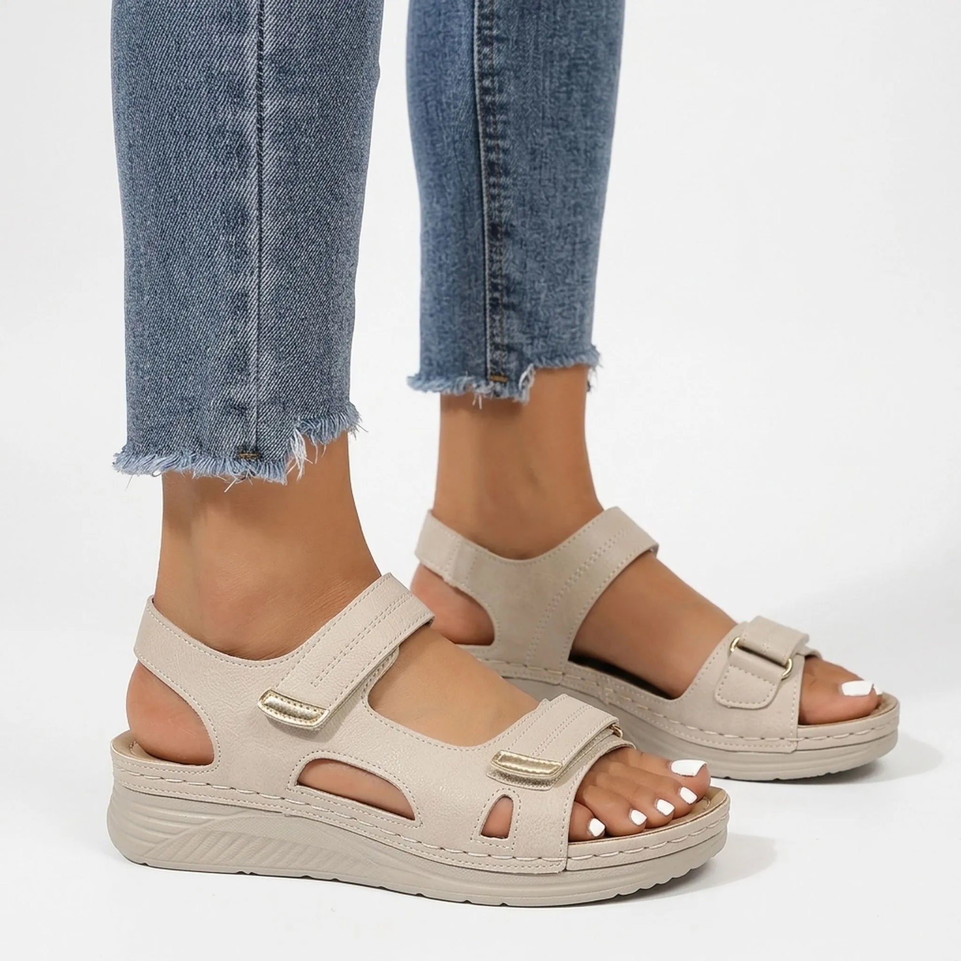 Dames sandalen | Comfortsandalen met verstelbare banden