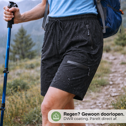 Dames Wandelshort - Waterafstotend - Sneldrogend Ritszakken