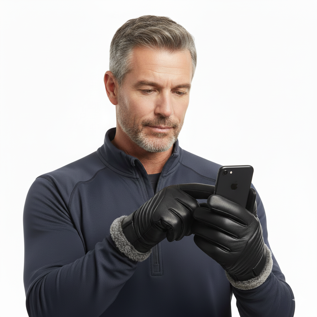 Heren Fleece Handschoenen – Gevoerd & Touchscreen – Winter