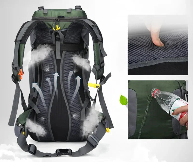 OutdoorHaven - 60L Backpack - Waterdicht - OutdoorHavenNL
