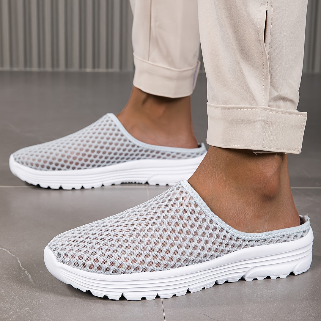 Instappers heren | Lichtgewicht pantoffels met ademend mesh