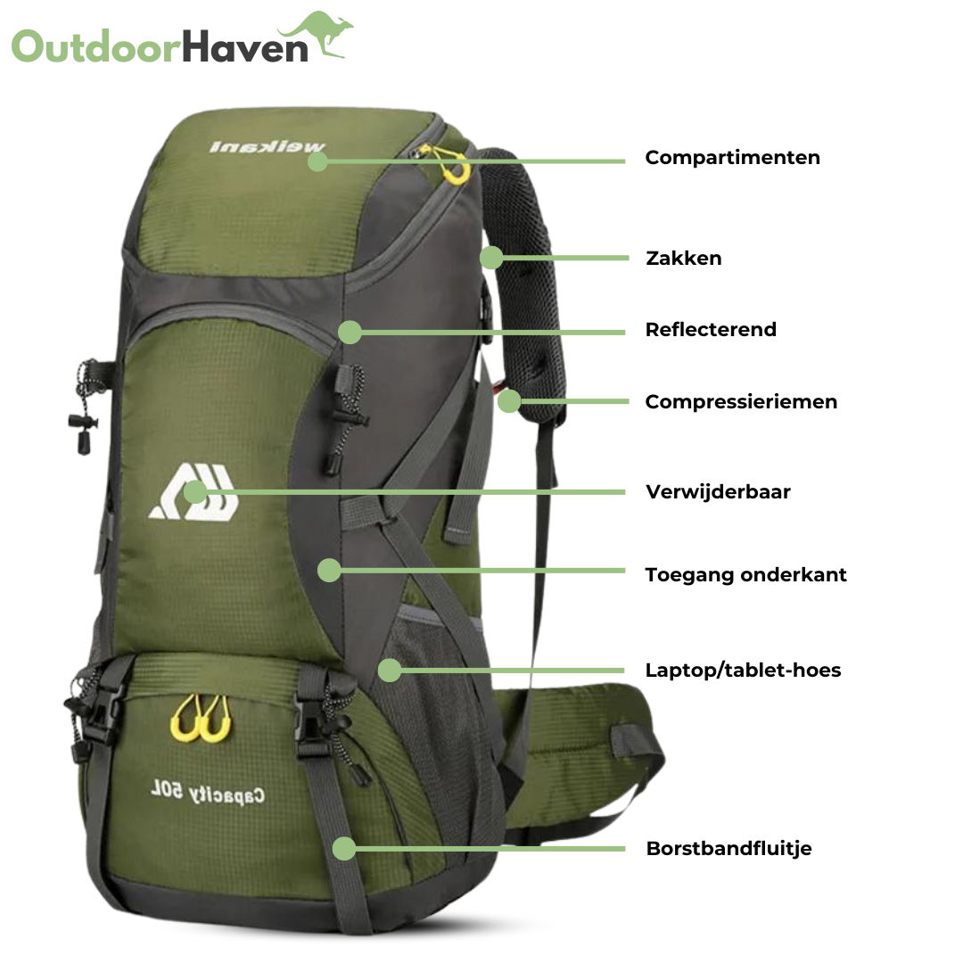 50L Backpack - Outdoor - OutdoorHavenNL