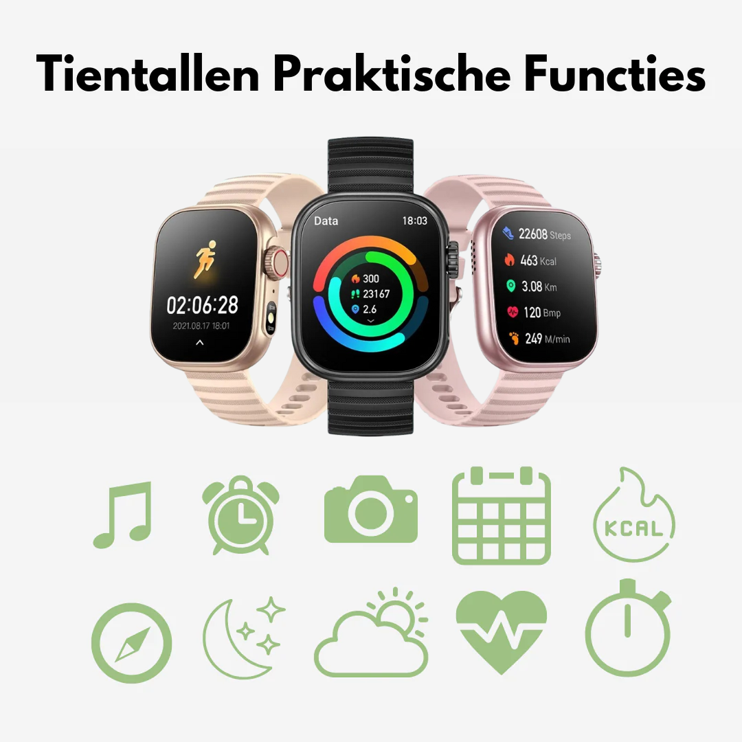 Sport Smartwatch - 100+ Functies - OutdoorHavenNL