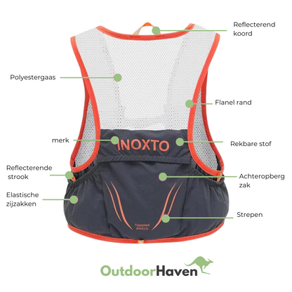 Trailrunvest - Inclusief 2 Soft Flasks - OutdoorHavenNL