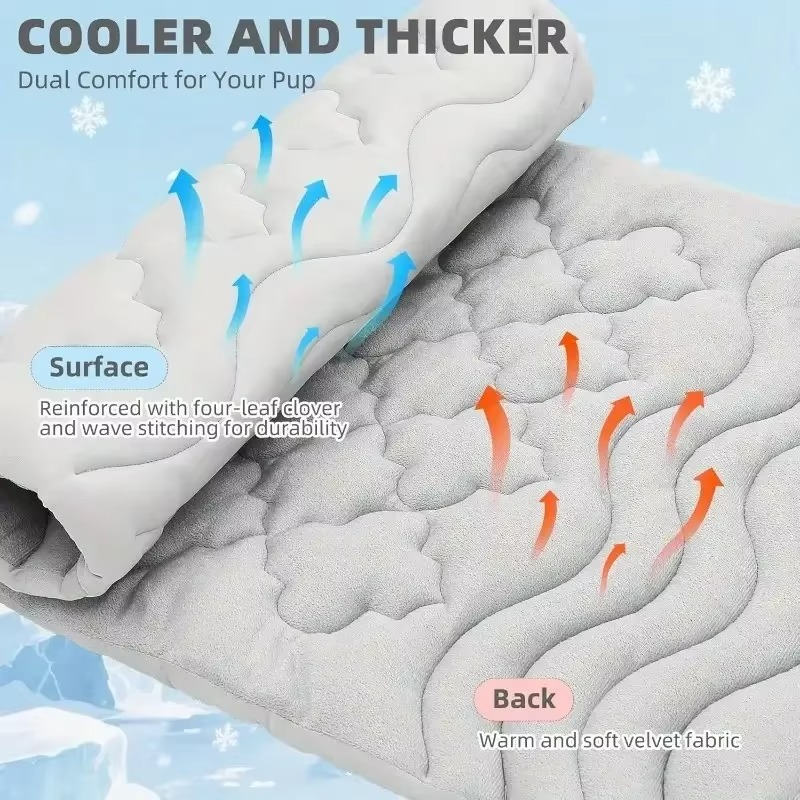Comfort cooling mat with gel core and breathable mesh for hot sleepers